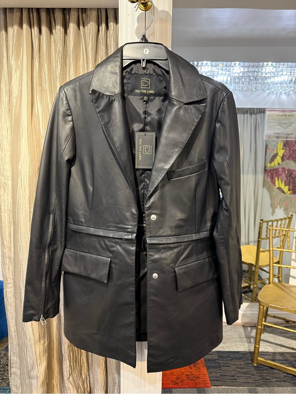 DEA - Customizable Black Leather Jacket